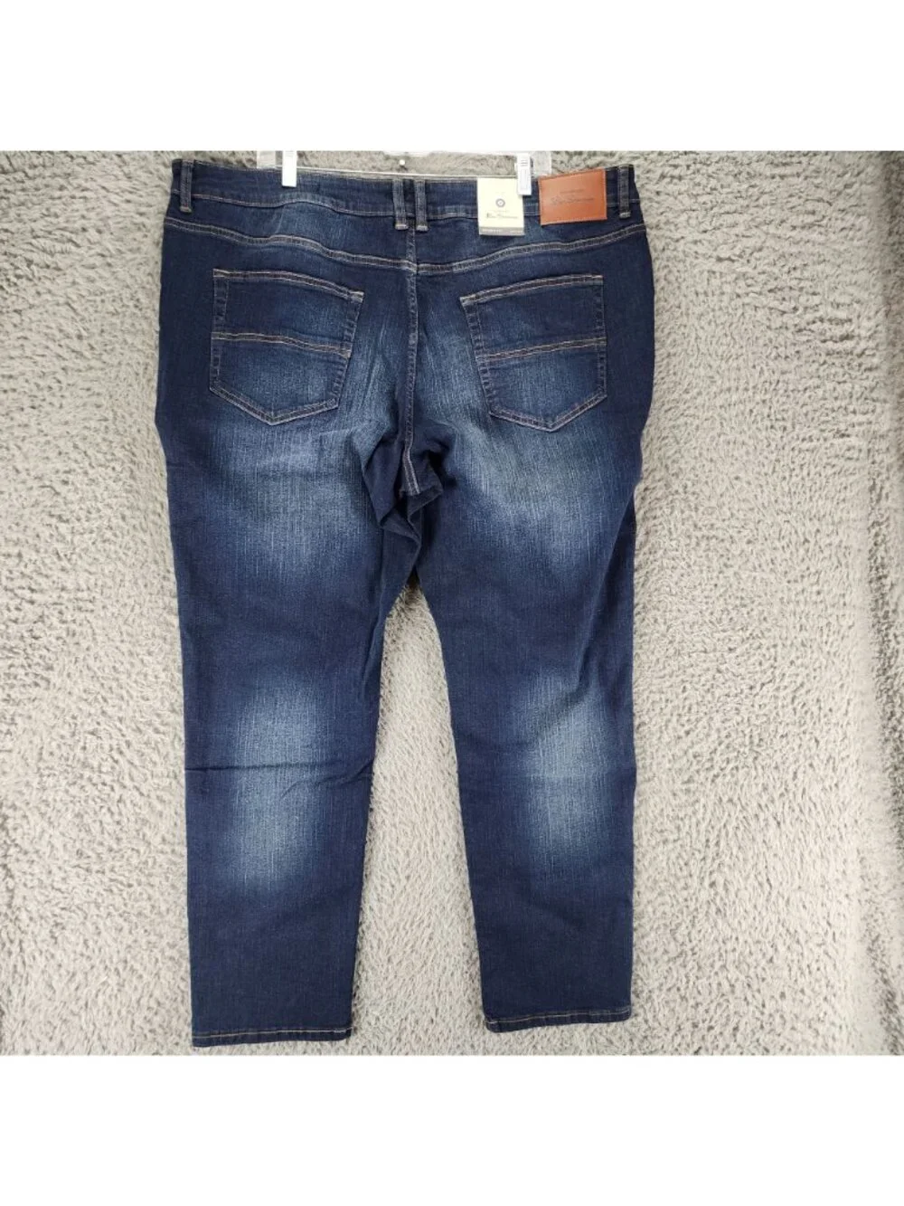 Ben Sherman Jeans Mens 42x32 Shoreditch Blue Stretch Denim Skinny Fit *NWT*